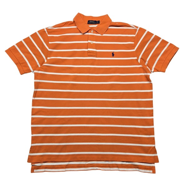 Polo Ralph Lauren Polo Shirt Mens 2XL Striped Classic Pony Casual Rugby Top - Picture 1 of 16